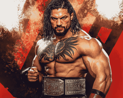 Roman Reigns WWE Champions Diamond Painting