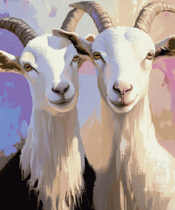 Romantic Goat Pair Diamond Painting