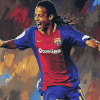 Ronaldinho Football Icon Diamond Painting