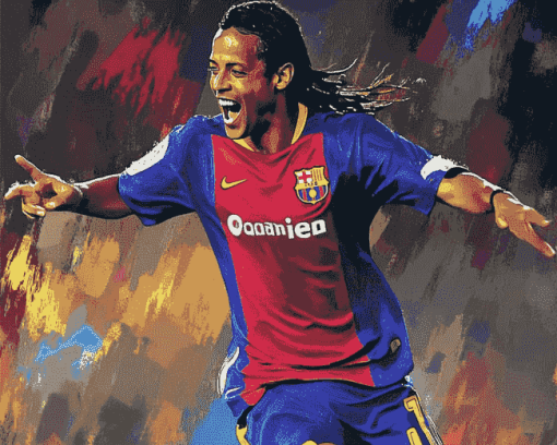 Ronaldinho Football Icon Diamond Painting