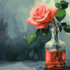 Rose in a Bottle Diamond Painting