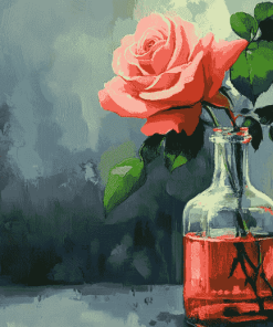 Rose in a Bottle Diamond Painting