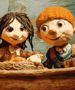 Rosie And Jim Cartoon Diamond Painting