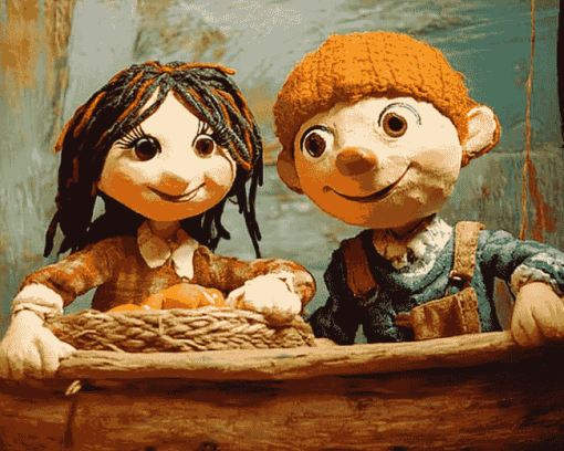 Rosie And Jim Cartoon Diamond Painting