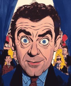 Rowan Atkinson Caricature Diamond Painting