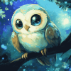 Rowlet Anime Diamond Painting