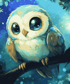 Rowlet Anime Diamond Painting