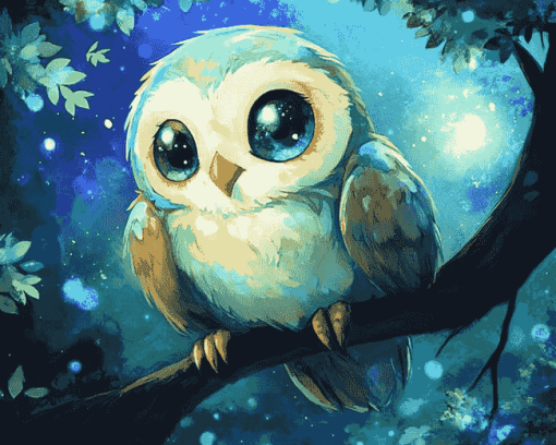 Rowlet Anime Diamond Painting