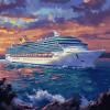 Royal Caribbean Cruise Ship Oceanscapes Diamond Painting