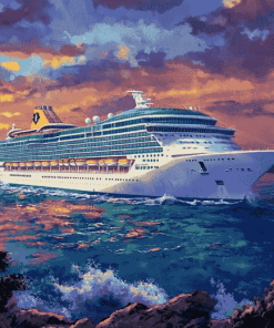 Royal Caribbean Cruise Ship Oceanscapes Diamond Painting