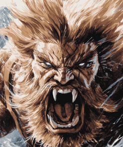 Sabretooth Animation Fantasy Diamond Painting