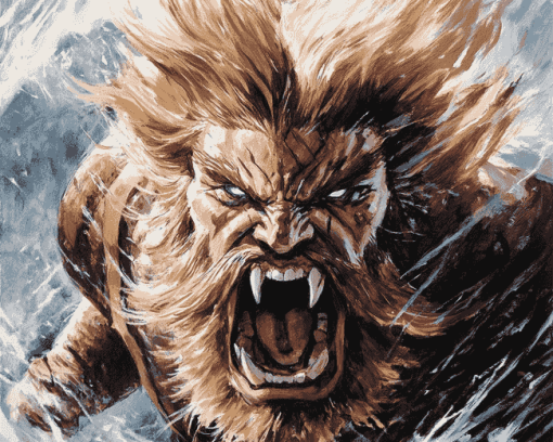 Sabretooth Animation Fantasy Diamond Painting