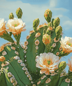 Saguaro Cactus Blossoms Diamond Painting