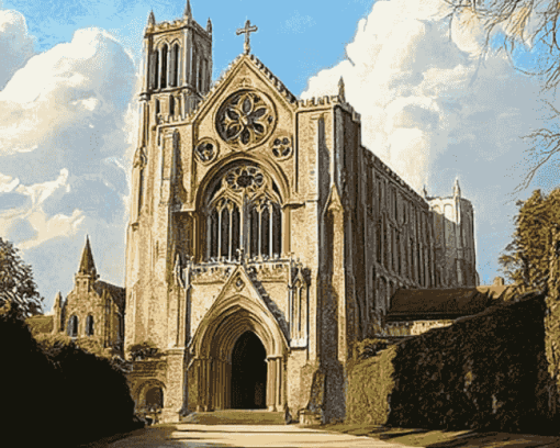 Saint Albans Cathedral Art Diamond Painting