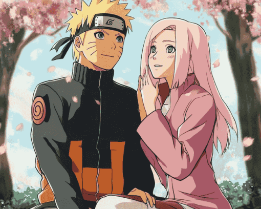 Sakura Naruto Anime Diamond Painting