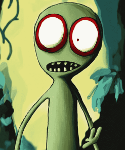 Salad Fingers Animation Diamond Painting