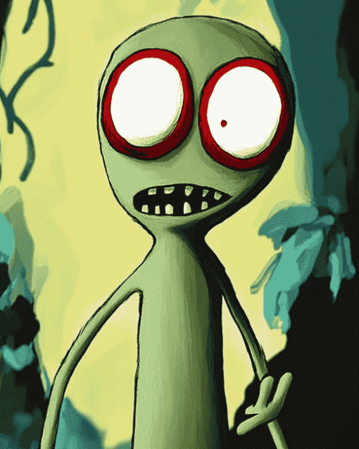 Salad Fingers Animation Diamond Painting