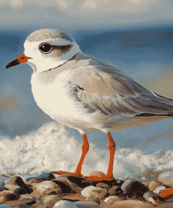 Sand Piping Plover Birds Diamond Painting