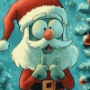 Santa Claus Squidward Christmas Diamond Painting