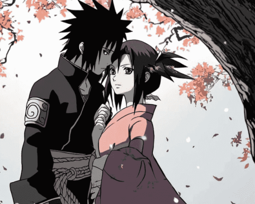 Sasuke Sakura Anime Diamond Painting