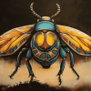 Scarab Insect Diamond Painting