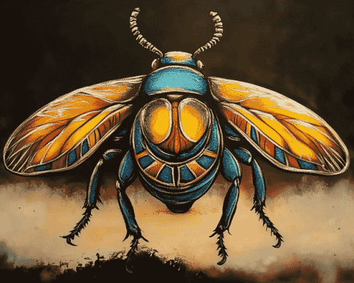 Scarab Insect Diamond Painting