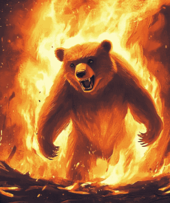 Scary Bear Animation Diamond Painting