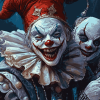 Scary Clown Jester Diamond Painting