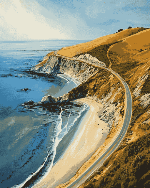 Scenic California Coastlines Diamond Painting