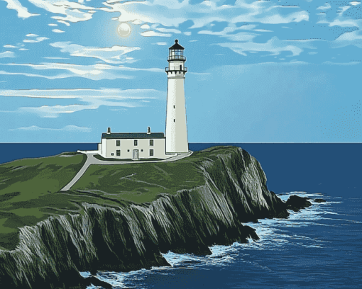 Scenic Lighthouse Diamond Painting