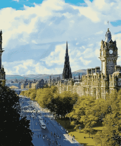 Scott Monument Edinburgh Diamond Painting