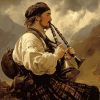 Scottish Bagpipes Vintage Diamond Painting