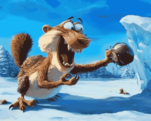 Scrat Ice Age Adventure Diamond Painting