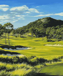 Sea Pine Golf Landscape Diamond Painting