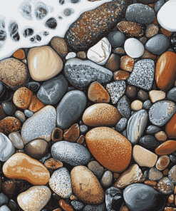 Seaside Serenity Pebbles Diamond Painting