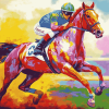 Secretariat Horse Race Diamond Painting