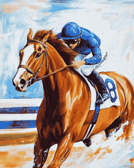 Secretariat Racing Legend Diamond Painting