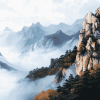 Seoraksan Mountain Views Diamond Painting