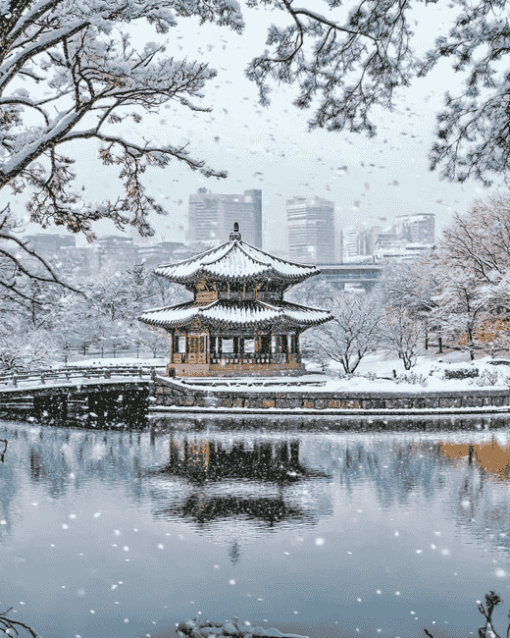 Seoul Winter Landscapes Diamond Painting