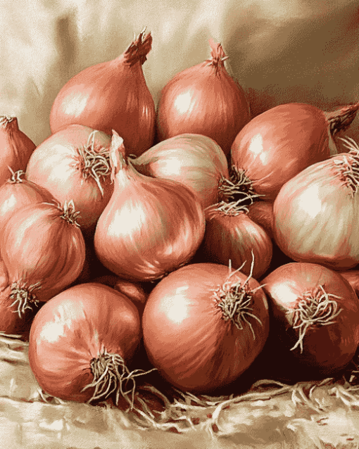 Shallots Onion Diamond Painting