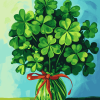 Shamrock Leaf Bouquet Diamond Painting