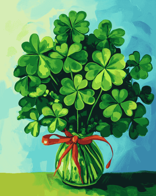 Shamrock Leaf Bouquet Diamond Painting