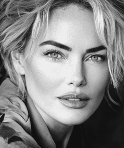 Sharon Stone Black and White Diamond Painting