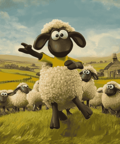 Shaun The Sheep Animation Diamond Painting