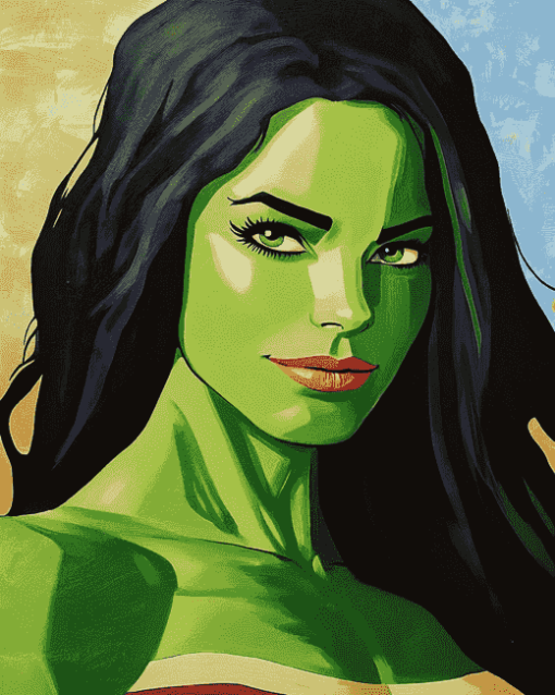 She Hulk Animation Diamond Painting