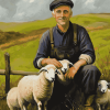 Sheep Farm Landscapes Diamond Painting