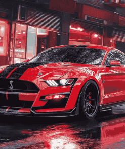 Shelby Mustang Car Engines Diamond Painting