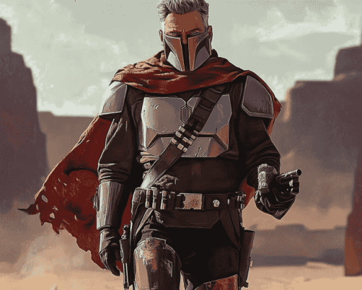 Sheriff Mandalorian Art Diamond Painting