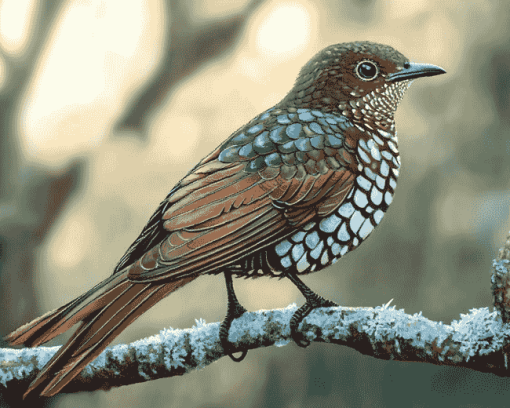 Shining Bronze Cuckoo Bird Diamond Painting