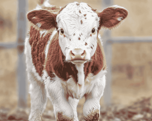 Shorthorn Calf Art Diamond Painting